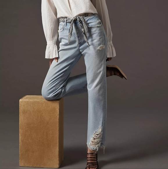 Citizens of Humanity Emery Crop Relaxed Straight Jeans in Casanova size 30 NWT - Picture 1 of 14